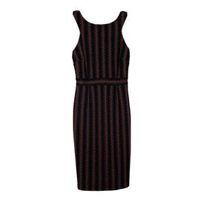 Anthropologie Maeve Brown Black Sheath Dress Size XS